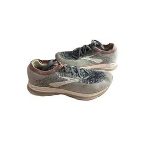 Brooks Bedlam Womens Running Shoes Grey White Knit 1202721B087 Size 7